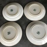 Set of 4 old plates st amandinoise st amand décor muguet