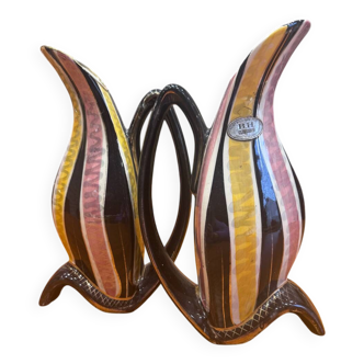Pair of Art Deco vases H. Béquet – 1950s – Belgium