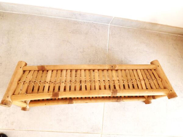 jardinière bambou, pot à plantes bambou et rotin, Jardinière d'intérieur.