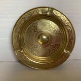 Empty baroque brass ashtray pocket