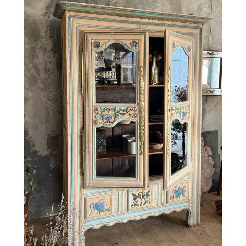 Painted antique wardrobe