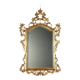 Antique baroque mirror in carved and gilded wood, Italy, 20th century
