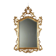Antique baroque mirror in carved and gilded wood, Italy, 20th century