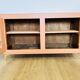 Terracotta painted wooden sideboard