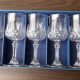 Crystal stemmed glasses