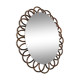 Vintage rattan mirror 60s