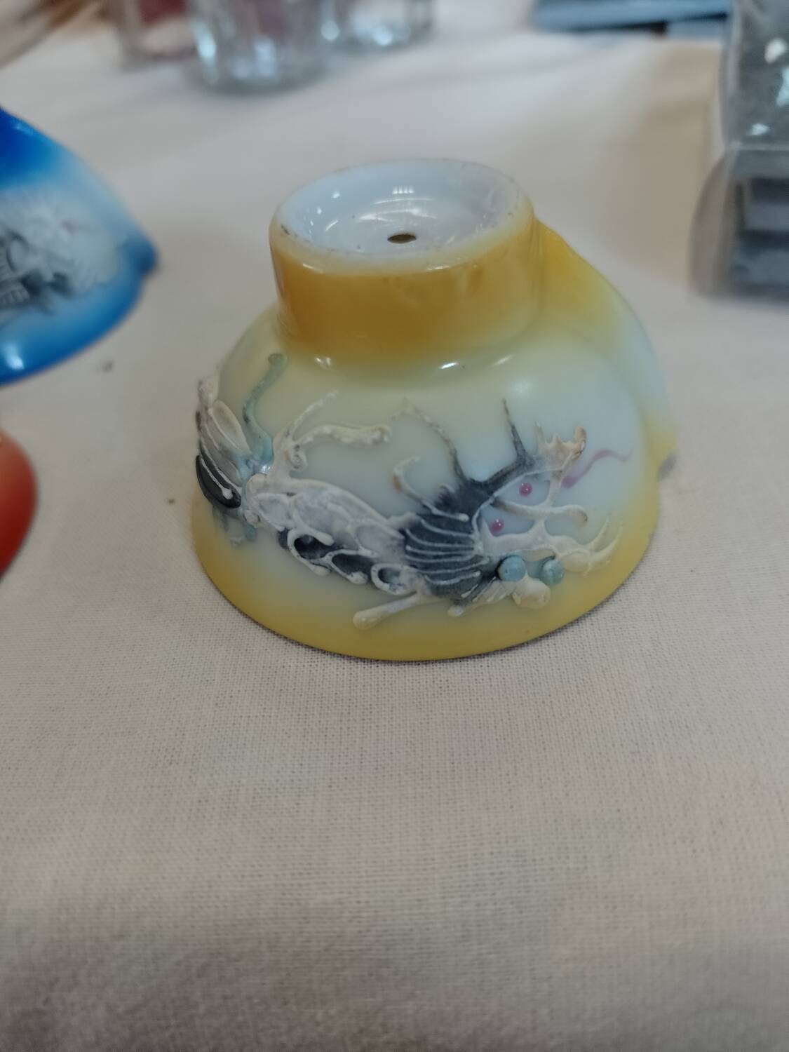 4 small glasses for brandy