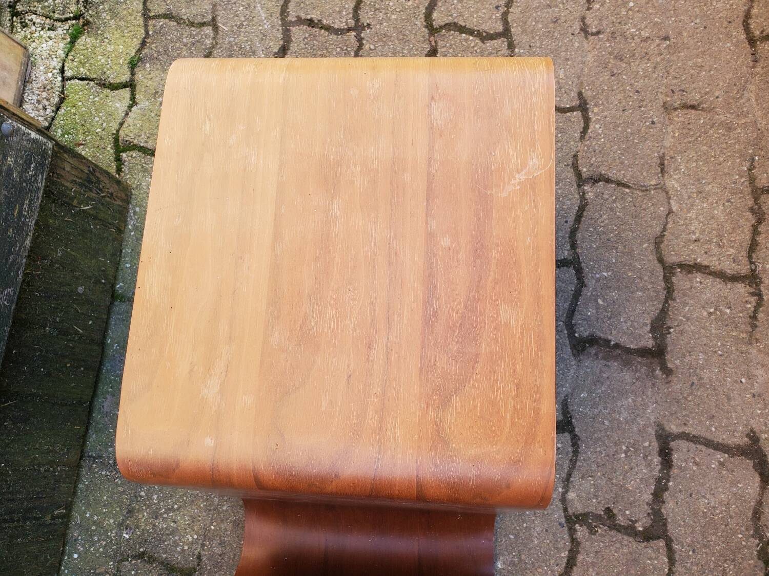 Vintage magazine rack coffee table 70/80