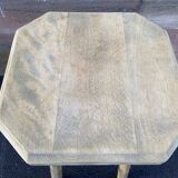 Wooden bar stool natural raw vintage 1970