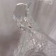 Pineapple-shaped glass bottle cooler with facets