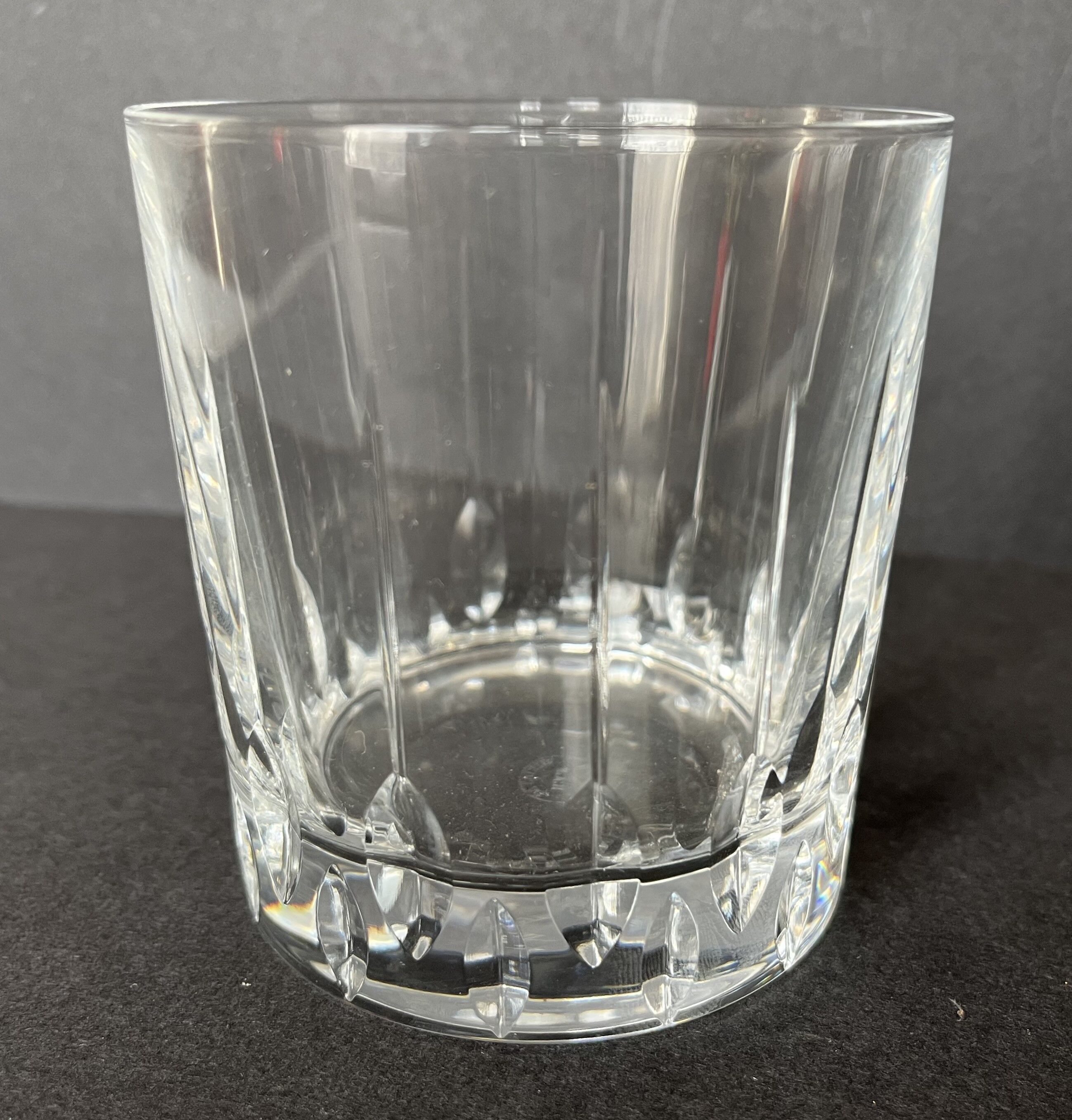 Ensemble de six verres à whisky en cristal