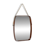 Vintage rectangular wooden mirror, Italy, 1960s.