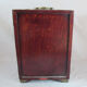 Chinese wooden jewelry box adorned with jade plates