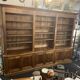Bibliotheque meuble d'apothicaire en noyer