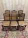 Suite de 6 chaises de style Louis XV en cannage