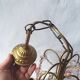 Vintage Murano drop pendant chandelier with pearl flower, 4 lights.