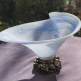 Murano glass centerpiece with 925 silver base