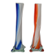 Pair of colored glass soliflores, 1960s
