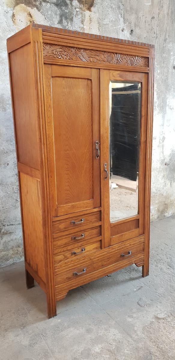 Art-deco style glazed cabinet