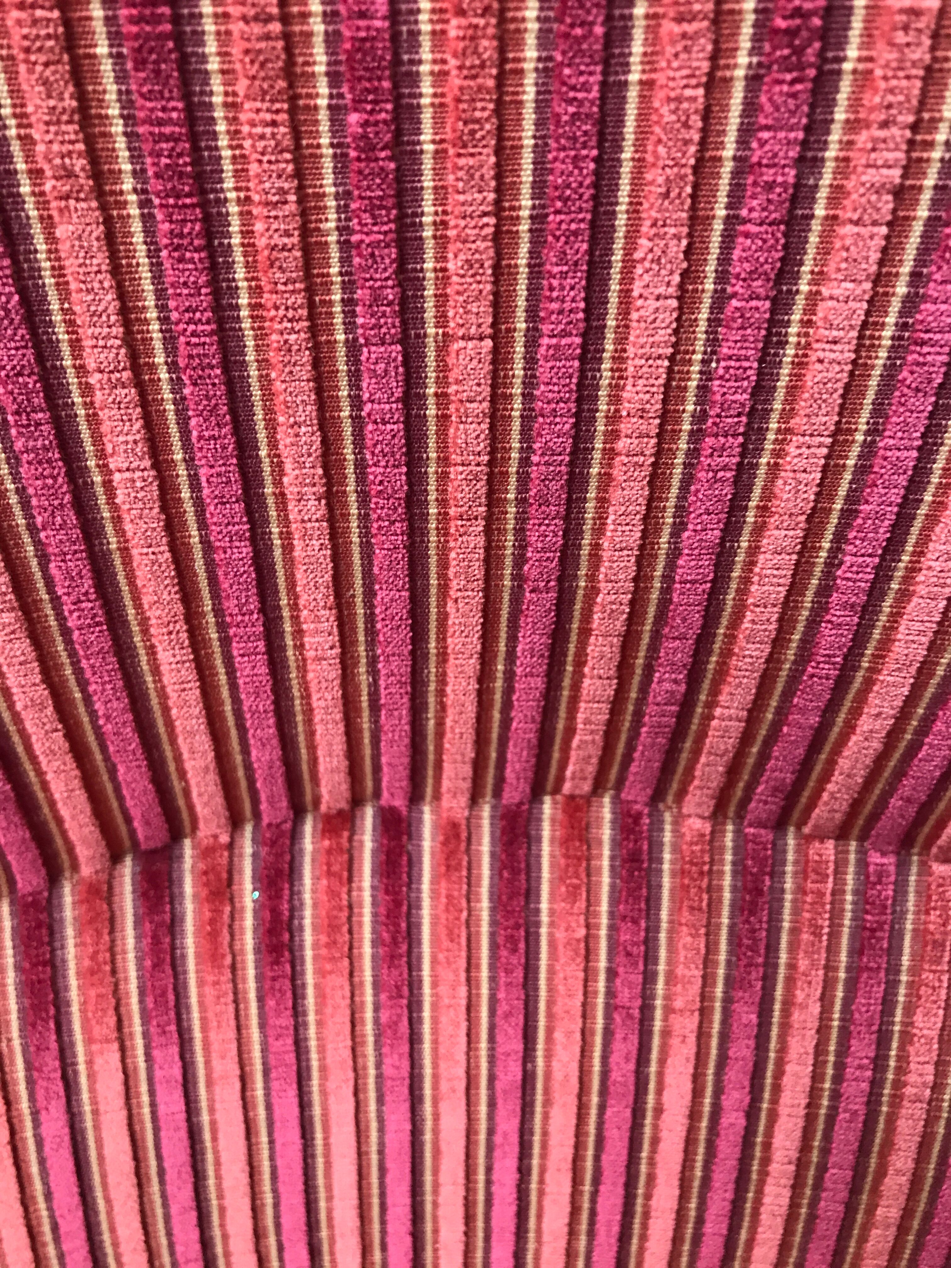 Paire de crapauds tissu velours  1950