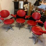 4 barber armchairs