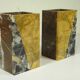 Pair of Art Deco marble bookends