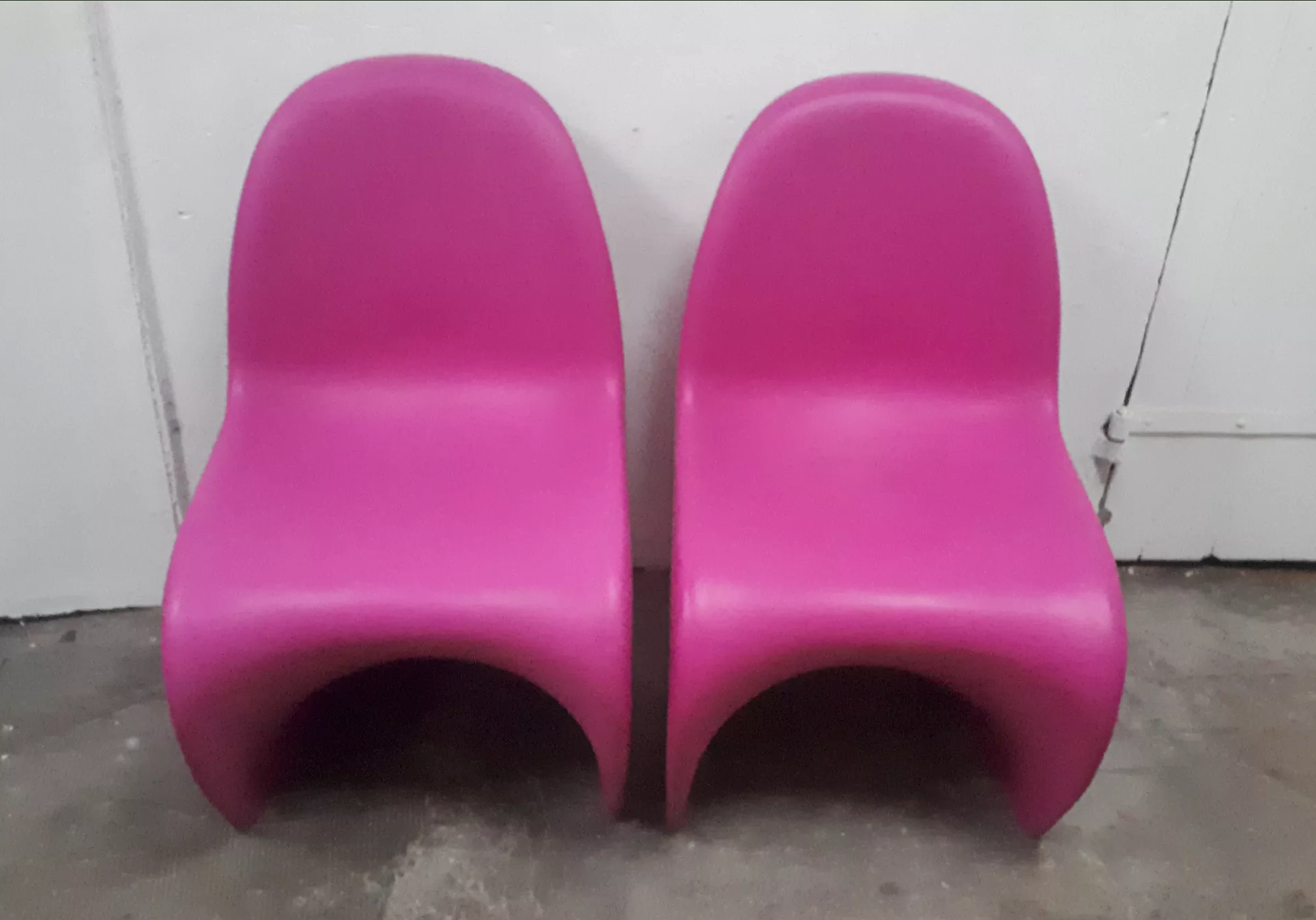 Pair of Panton chairs by Verner Panton, Vitra
