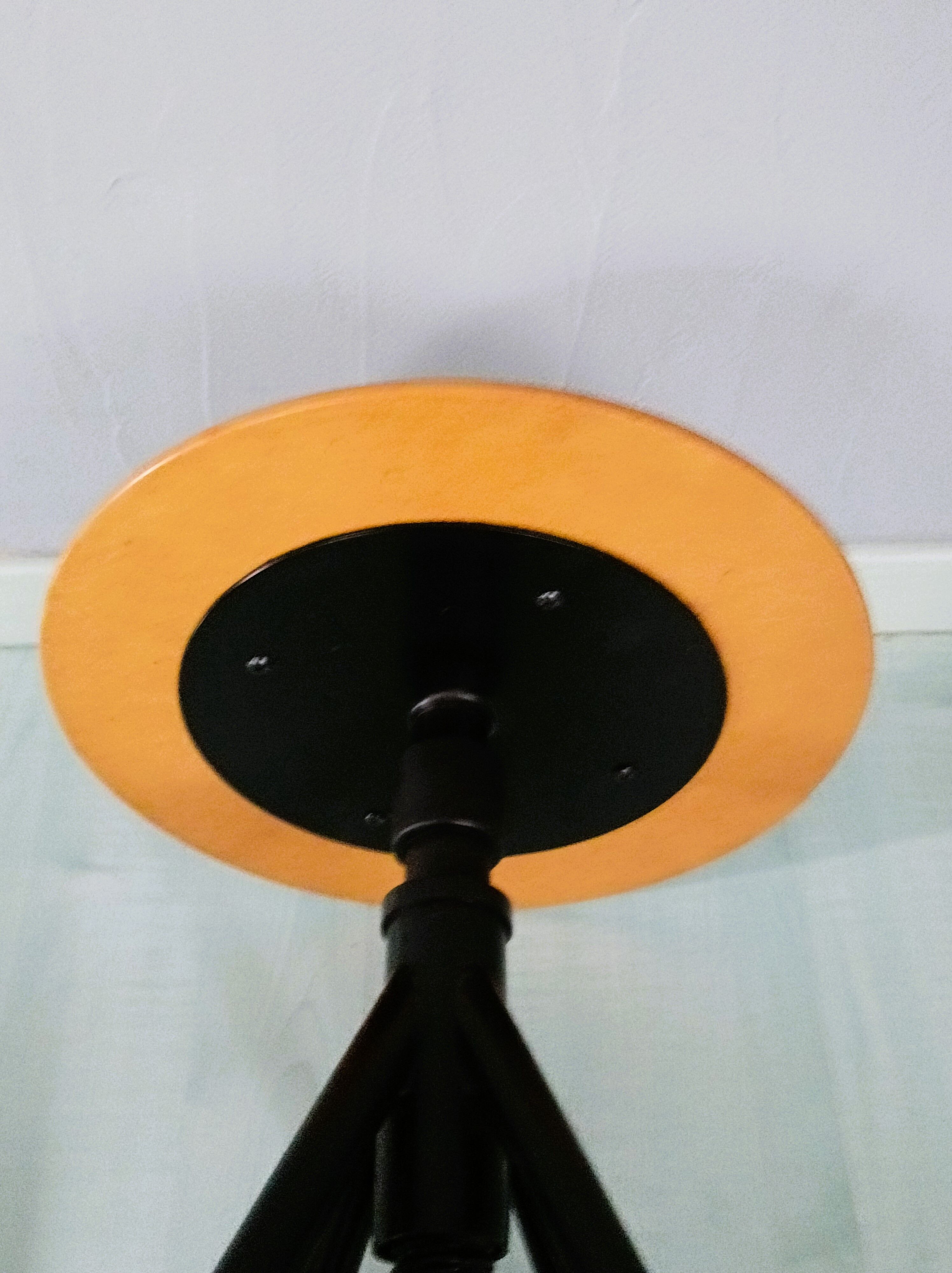 Orange screw stool
