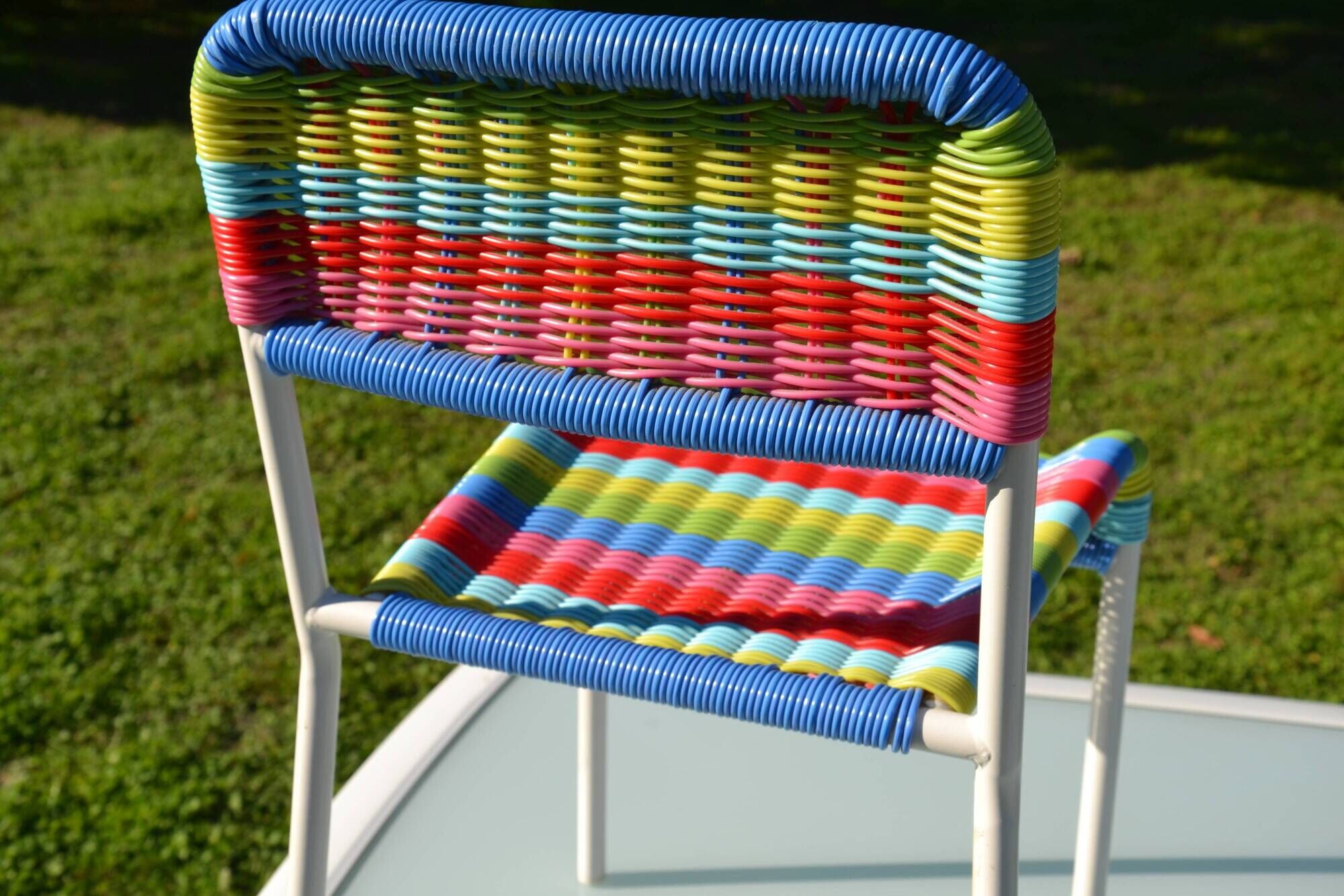 "Fargglad" child scoubidou chair Ikea 1999