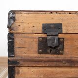 Large old trunk, wood and steel