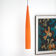 orange tube pendant lamp by Gino Vistosi