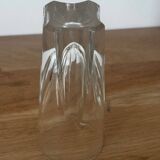 Set of 6 bistro glasses, possibly crystal, made in Italy.