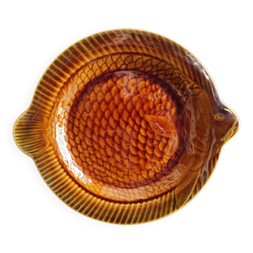 Vintage French fish plate, Sarreguemines