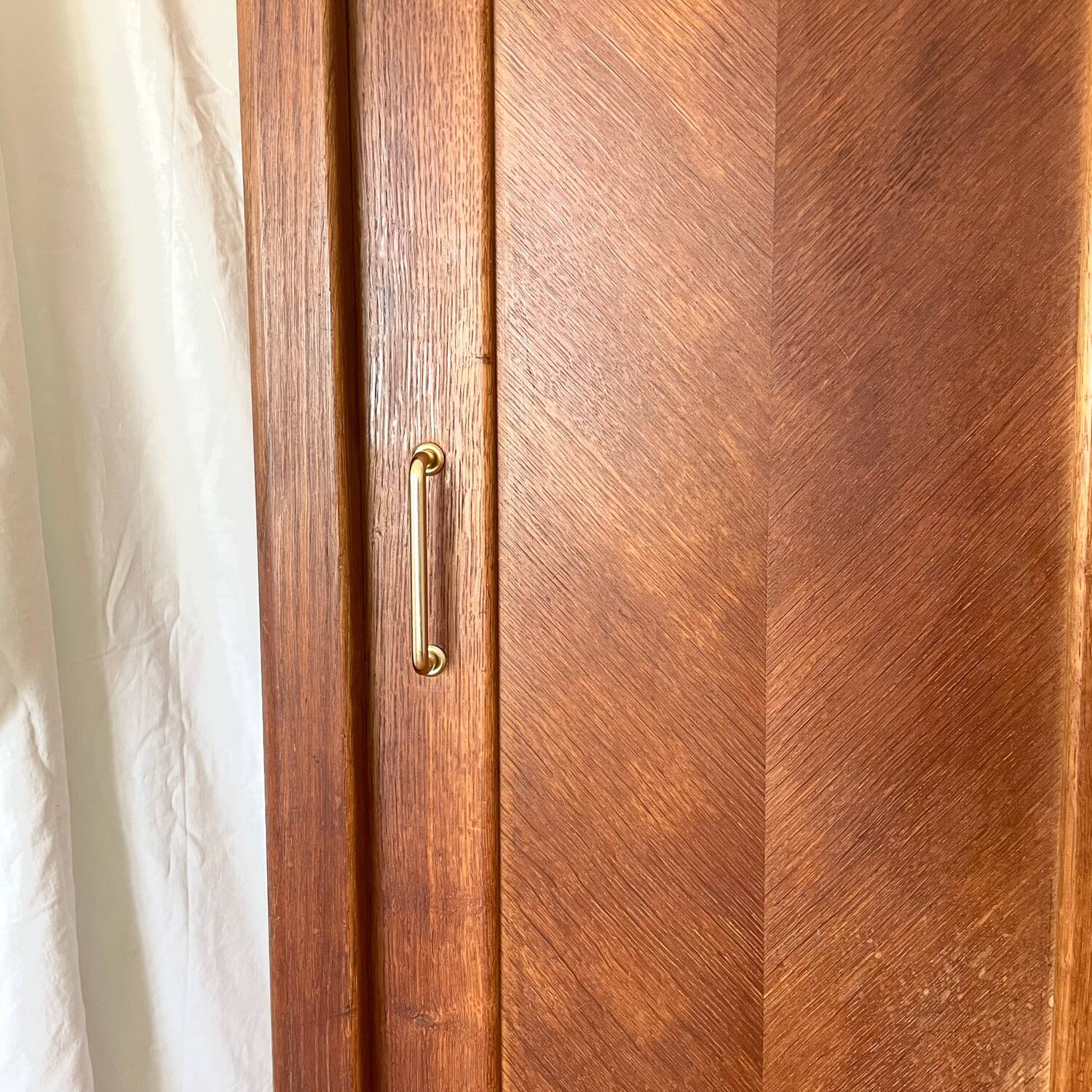 Scandinavian wooden wardrobe