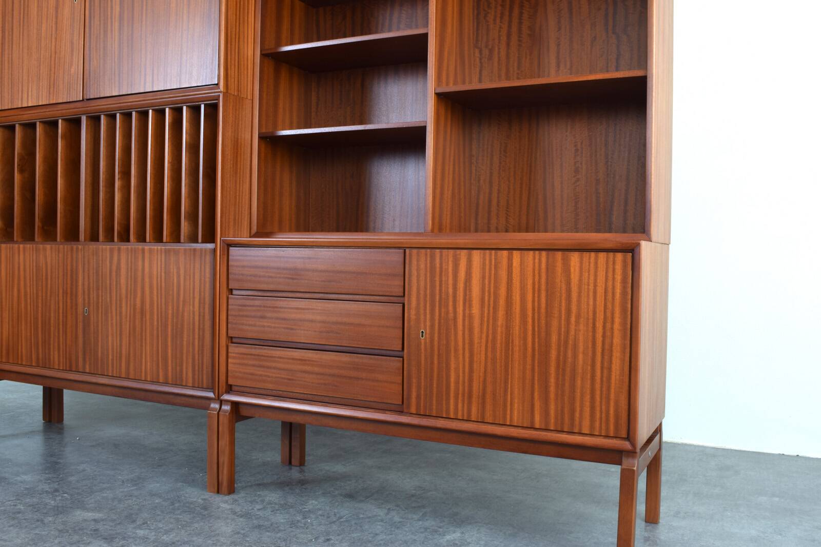 Mid-Century MTP Teak Wall Unit by M. Grabiński for IKEA, Set of 3