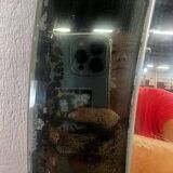 Miroir ovale vintage en verre Knitter Duro