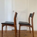Pair of vintage Scandinavian chairs 1960