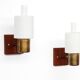 Set of two Jo Hammerborg Nordlys wall lamps, Danish design 1962