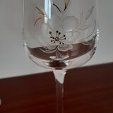 2 verres à vin en cristal