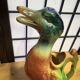 Glazed ceramic duck jug – St Clément – France