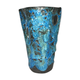 Fat vase lava Meerschaum retro vintage Vallauris