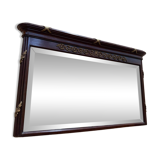 Louis XVI style mirror in mahogany and gold.