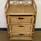 Commode en rotin vintage