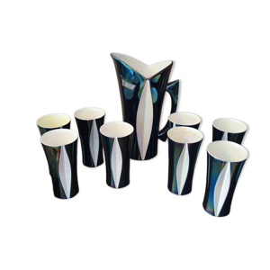 carafe et 6 verres de