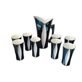 Carafe and 6 glasses from the Verceram factory.