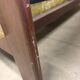 Vintage wooden sofa / armchair with yellow accent