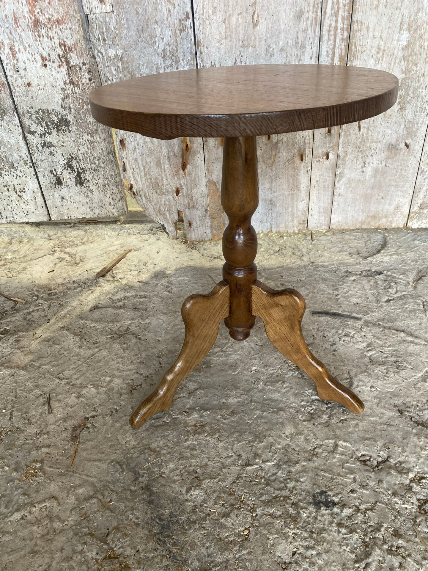 Table appoint guéridon ancien louis philippe bois pieds tripodes vinta