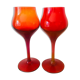 2 handmade glasses by Professor Zbigniew Horbowy