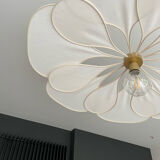 Linen and rattan suspension