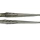 Art Deco, silver-plated sugar tongs from around 1930.